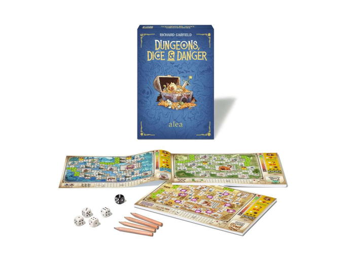 Настольная игра Подземелья, Кубики и Опасность (Dungeons, Dice & Danger) (англ.)э