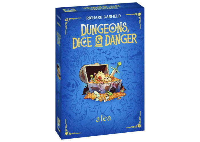 Коробка настольной игры Подземелья, Кубики и Опасность (Dungeons, Dice & Danger) (англ.)