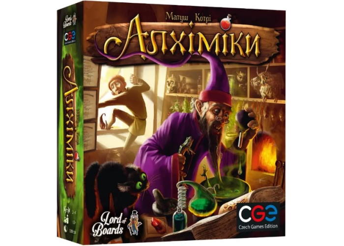 Коробка настільної гри Алхіміки (укр.)