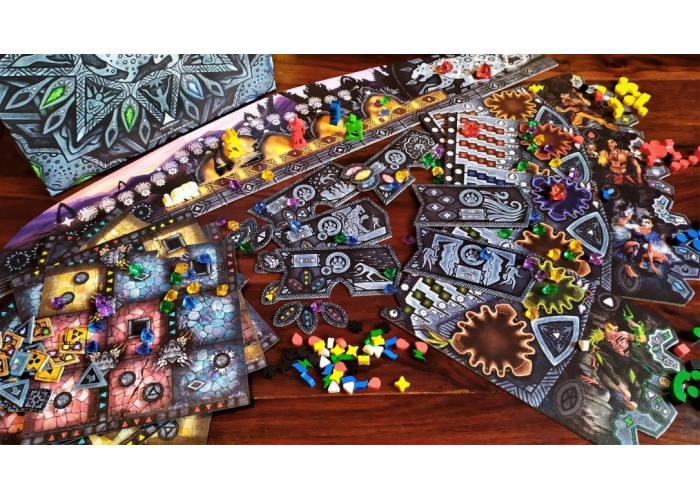 Игровые компоненты настольной игры Осколки Ягуара (Shards of the Jaguar) (англ.)