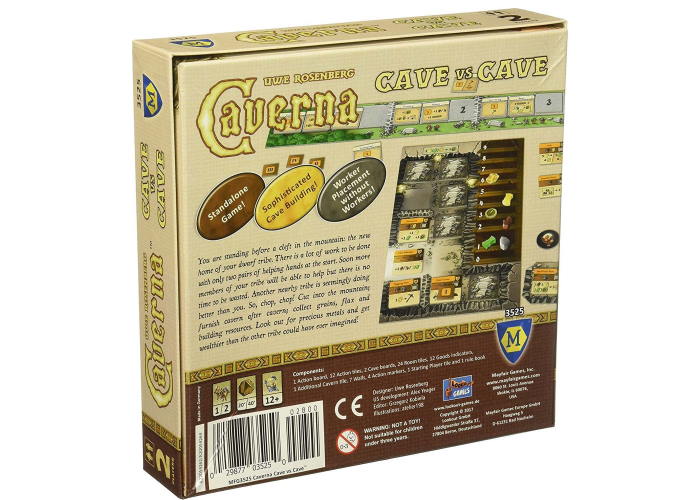 Коробка настольной игры Каверна: Пещера на пещеру (Caverna: Cave vs Cave) (англ.)