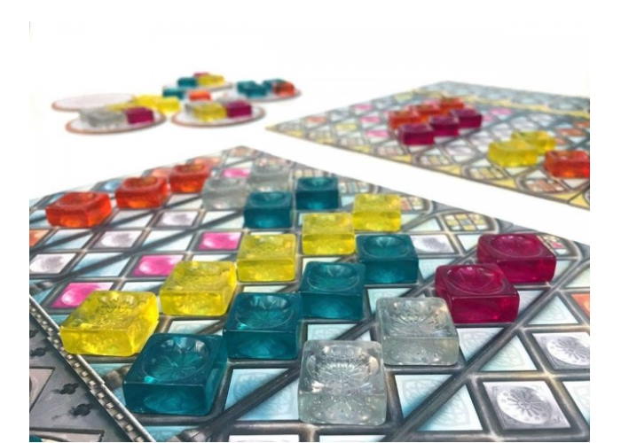 Настільна гра Азул. Вітражі Сінтри (Azul: Stained Glass Of Sintra) (англ.) + QR-код на укр. правила