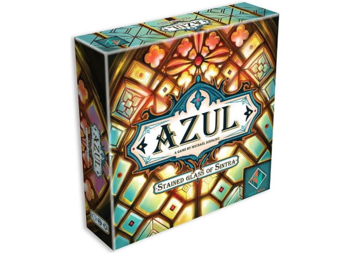 Коробка настільної гри Азул. Вітражі Сінтри (Azul: Stained Glass Of Sintra) (англ.) + QR-код на укр. правила