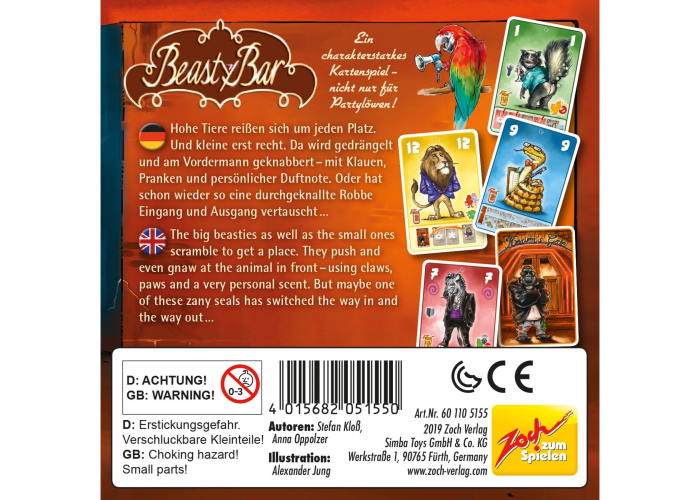 Настольная игра Beasty Bar (англ.)