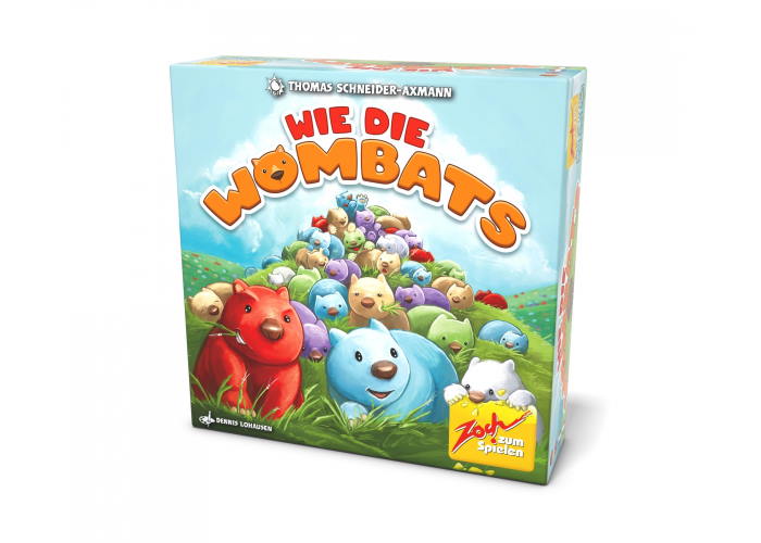 Коробка настільної гри Вомбати (Wie die Wombats) (англ.)