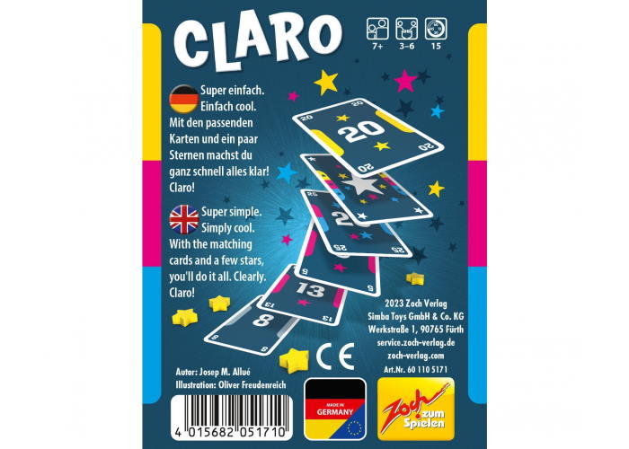 Настольная игра Кларо (Claro) (англ.)