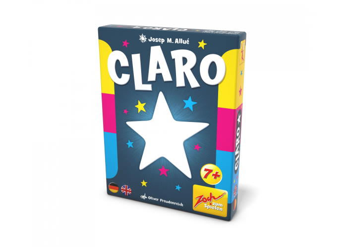 Коробка с настольной игрой Кларо (Claro) (англ.)