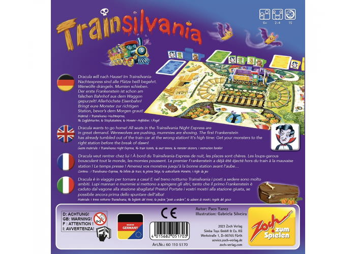 Настільна гра Трансильванія (Trainsilvania) (англ.)