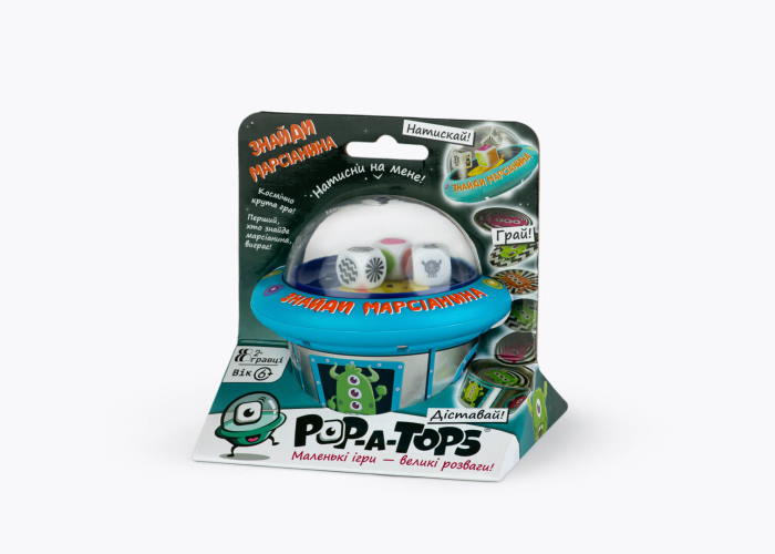 Настольная игра Pop-A-Tops: Найди марсианина (Pop-A-Tops: Match a Martian) (укр.)