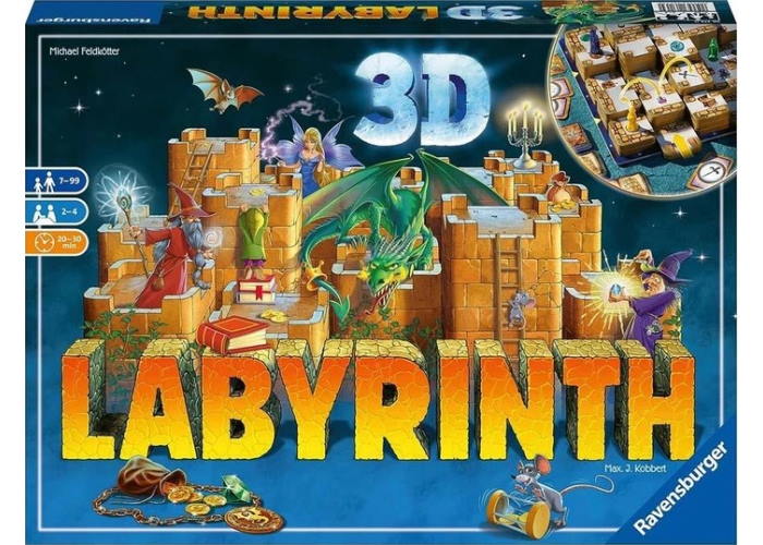 Коробка настільної гри 3D Лабіринт (англ.)