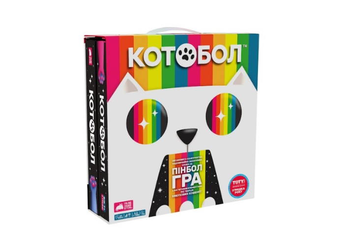 Коробка настільної гри Котобол (укр.)