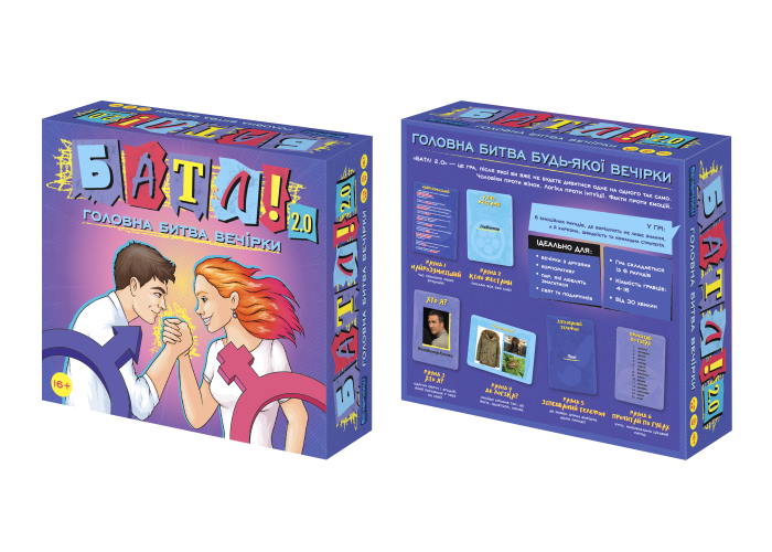 Настольная игра БАТЛ! Мужчины против женщин (укр.)