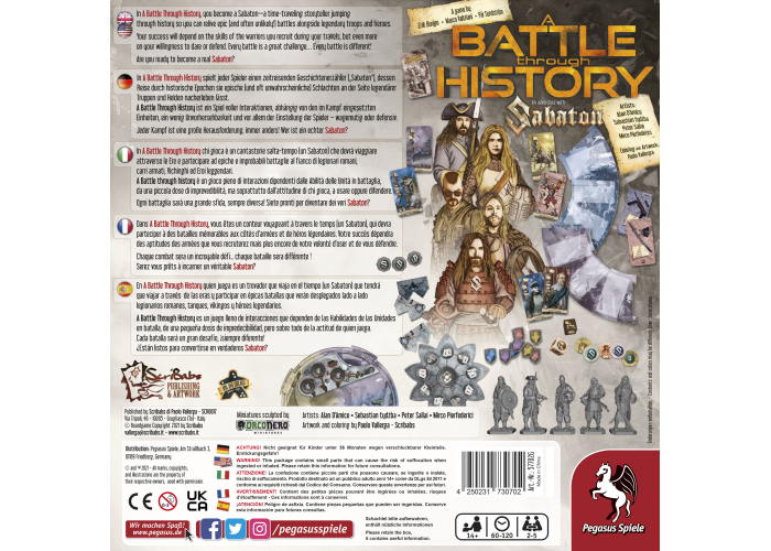 Настольная игра Битва сквозь историю: Приключение с Sabaton (A Battle Through History: An Adventure With Sabaton) (англ.)