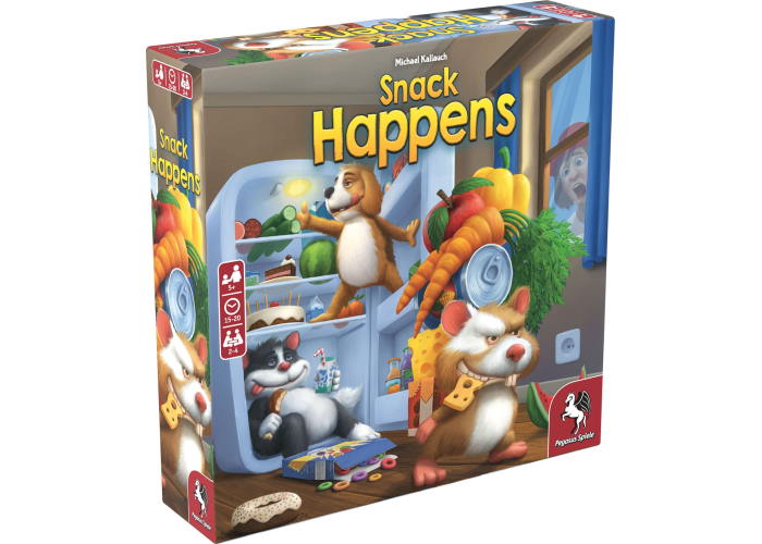 Коробка с настольной игрой Snack Happens (англ.)