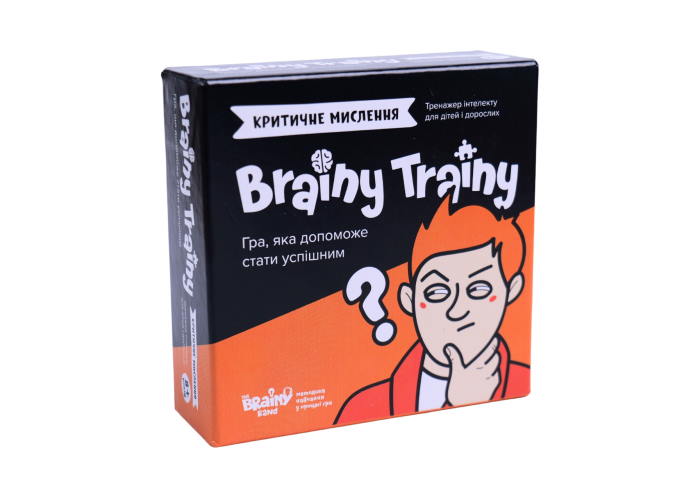 Коробка настольной игры Brainy Trainy Критическое мышление (укр.)
