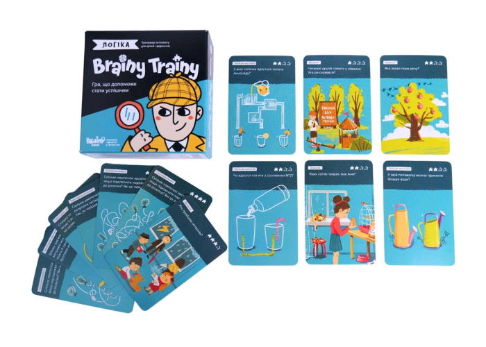 Настільна гра Brainy Trainy Логіка (укр.)