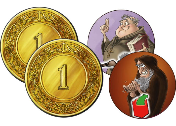Игровые компоненты настольной игры Строители Замков (Castle Builder) (укр.)