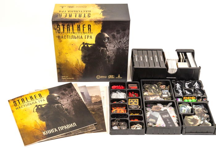 Компоненты настольной игры S.T.A.L.K.E.R. The Board Game (укр.)