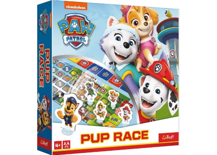Коробка настольной игры Щенячий патруль: Гонки щенков (Pup Race - PAW Patrol)