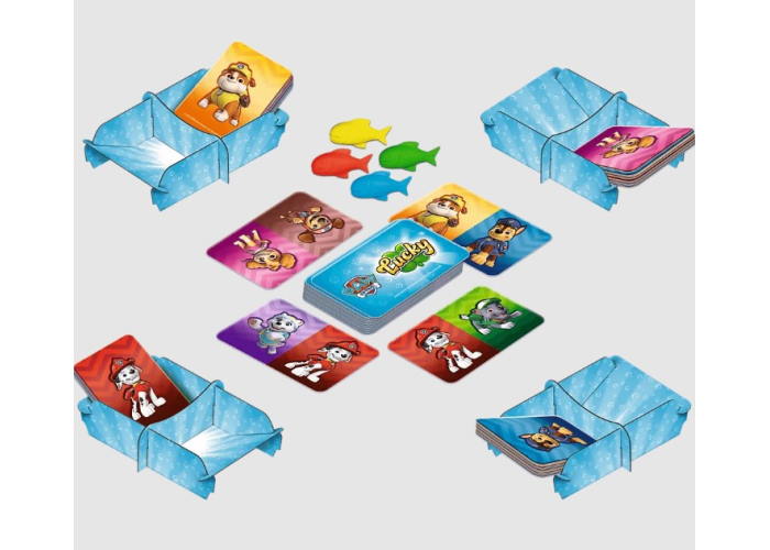 Ігрові компоненти настільної гри Щенячий патруль: Щасливчик (Lucky Paw Patrol)
