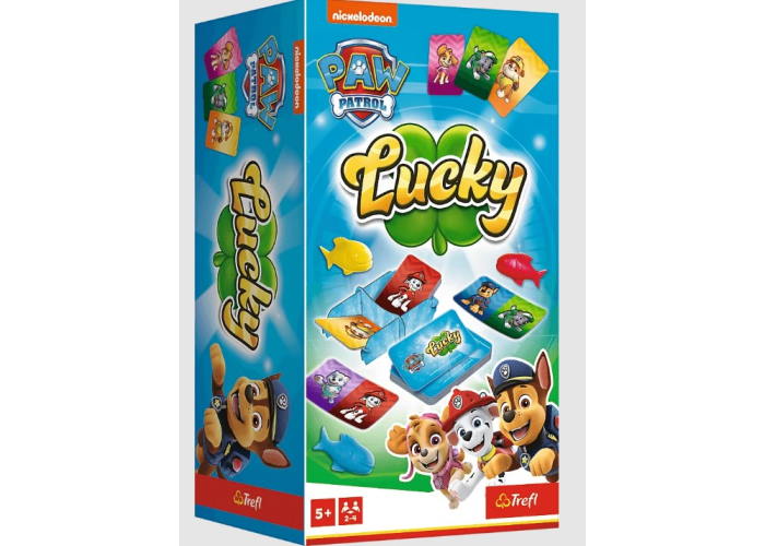 Коробка настільної гри Щенячий патруль: Щасливчик (Lucky Paw Patrol)