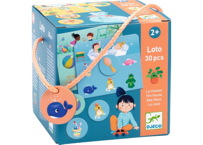 Коробка настільної гри Дитяче лото Будинок (Loto The House, 30 pcs)