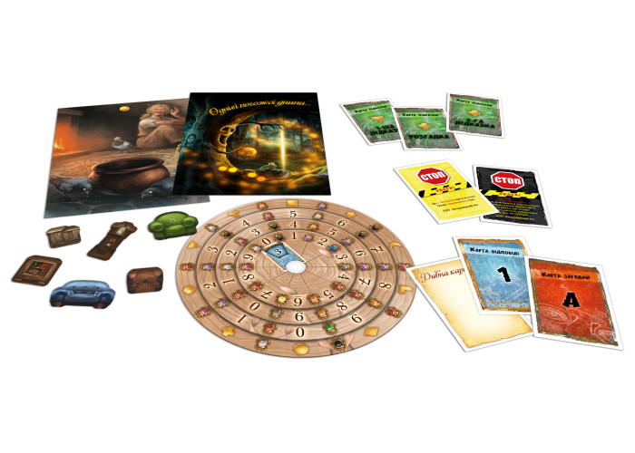 Компоненты настольной игры EXIT: Зачарованный лес (укр.)