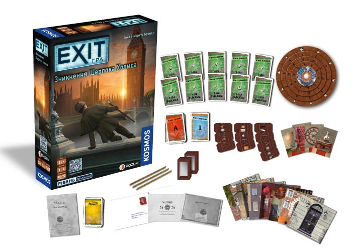 Настольная игра EXIT: Исчезновение Шерлока Холмса (укр.)