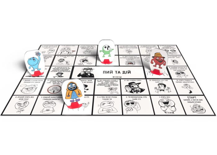 Настольная игра Пей и действуй (укр.)