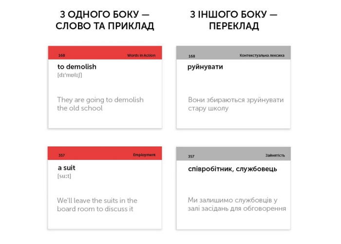 Карточки для изучения английского языка English Student IELTS уровень 7.0-8.0 (укр.)