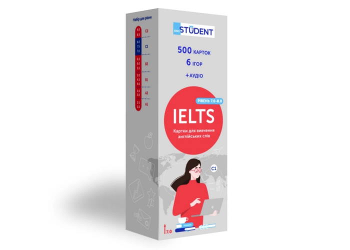 Карточки для изучения английского языка English Student IELTS уровень 7.0-8.0 (укр.)