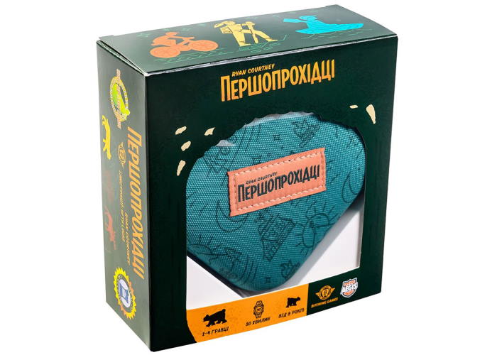 Коробка настільної гри Першопрохідці (укр.)