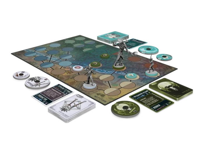 Компоненты настольной игры Unmatched: The Witcher. Сталь и серебро (укр.)