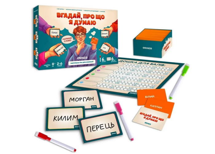 Настольная игра Угадай, о чем я думаю (укр.)