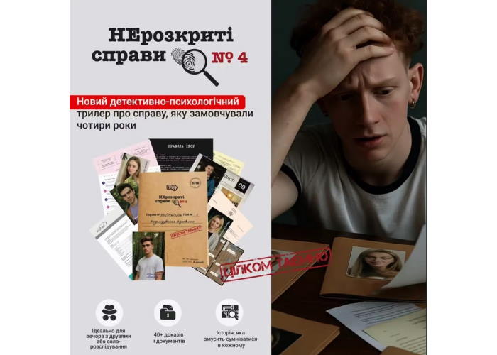 Настільна гра Нерозкриті Справи №4 (укр.)