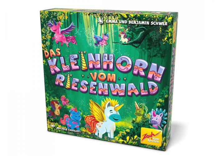 Коробка настольной игры Маленький Единорог из Гигантского леса (англ.)