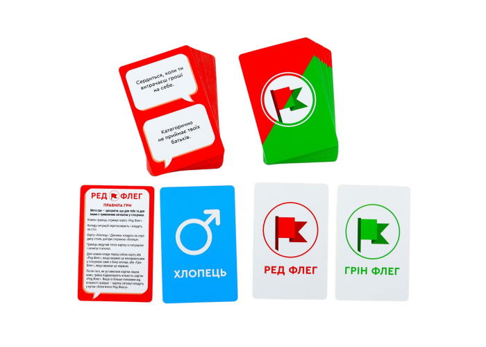 Карты настольной игры Ред-Флег (укр.)