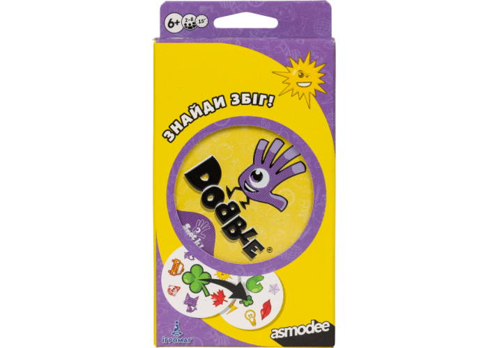 Коробка настольной игры Доббл компактный (укр.)