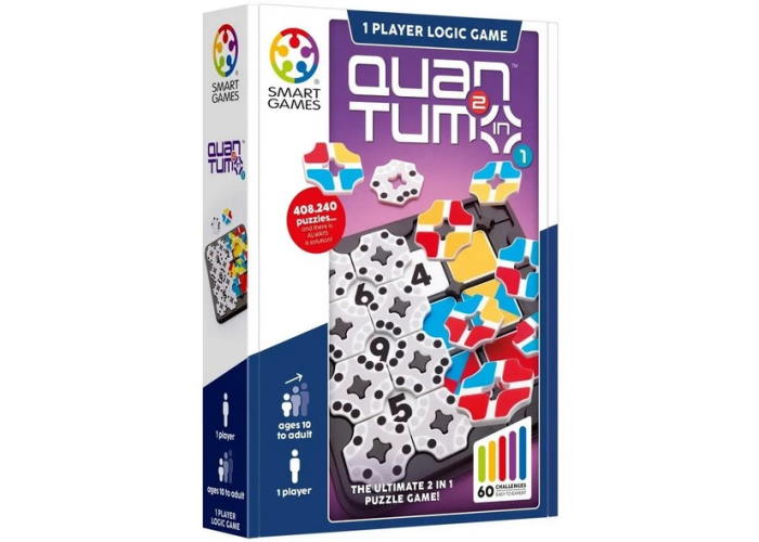 Коробка настільної гри Квантум 2 в 1 (Quantum 2-In-1) (англ.) + QR-код на укр. правила