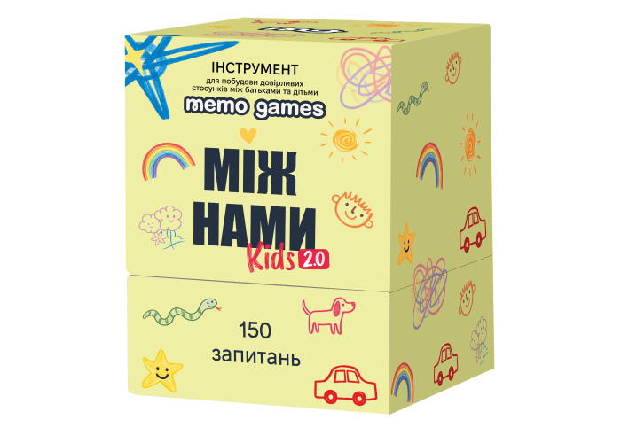 Коробка настольной игры Между нами Kids 2.0 (укр.)