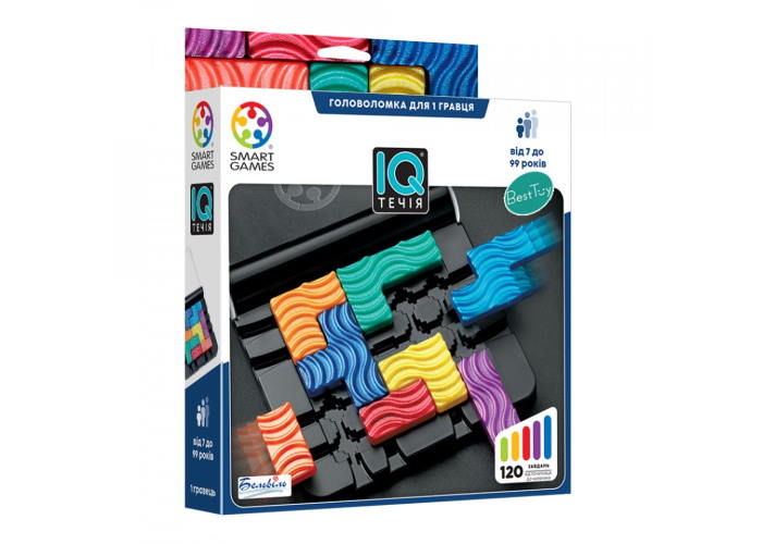 Коробка настольной игры IQ Течение (IQ Flow) (укр.)