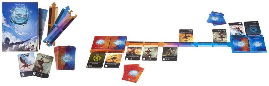 Компоненты настольной игры Дуэль Двух Миров